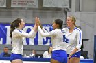 Volleyball vs MHC  Wheaton Women's Volleyball vs Mount Holyoke College. - Photo by Keith Nordstrom : Wheaton, Volleyball